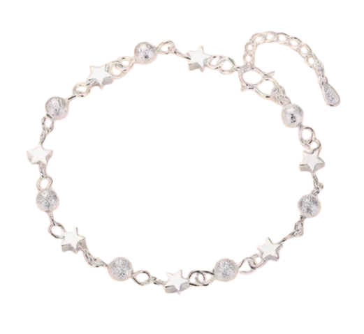 Pulseira prateada estelita